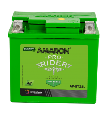 Amaron Pro Rider APBTZ5L 5Ah Two-Wheeler Battery | 48 Months Warranty