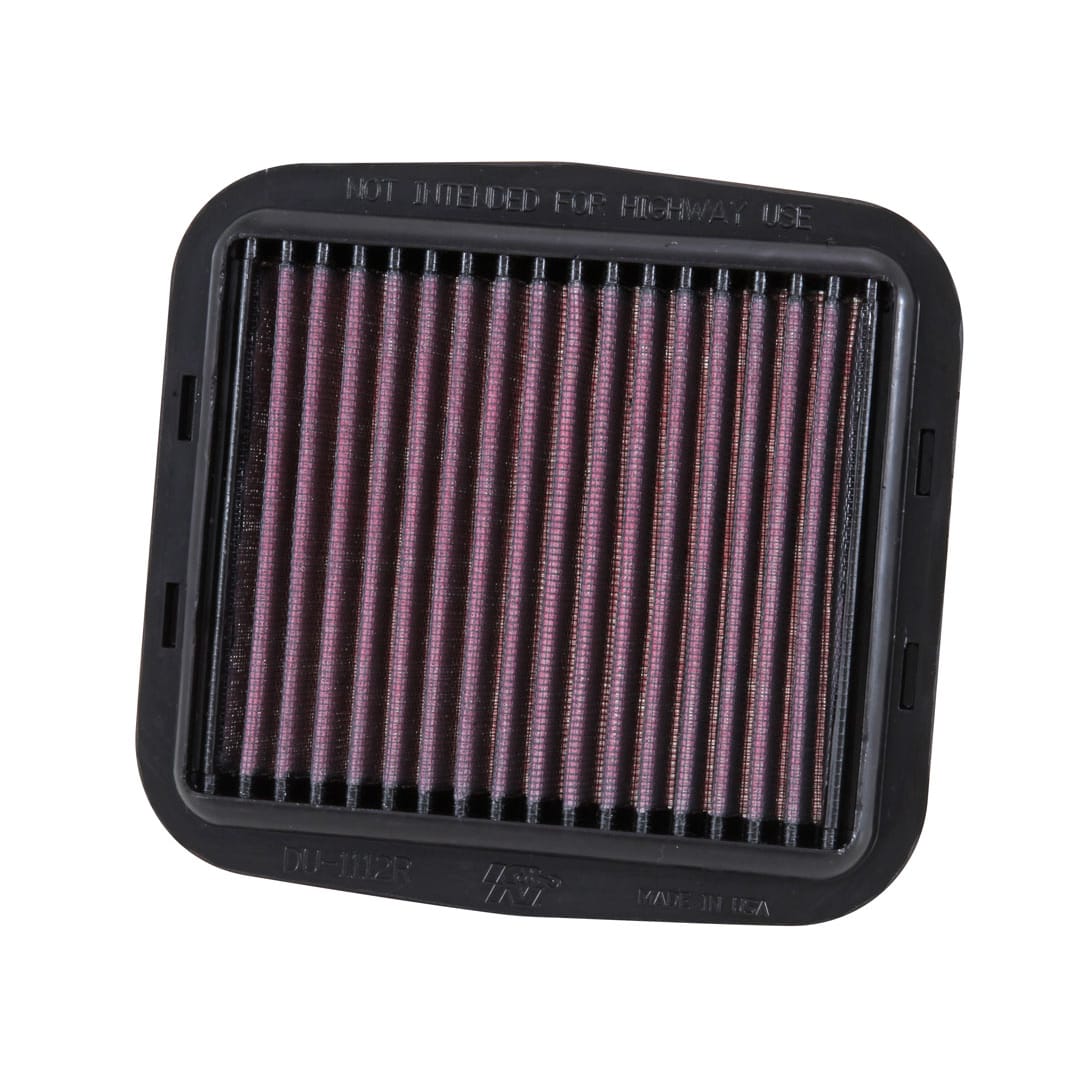 K&N High Flow Air Filter For Ducati XDiavel/ Multistrada/ Panigale/ Scrambler/ Streetfighter- DU-1112/ R