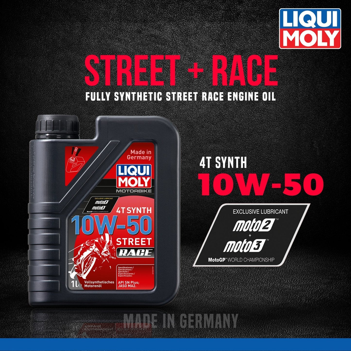 Liqui Moly 10w-50 Street Race Engine Oil - 1L