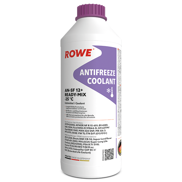 Rowe Hightec Antifreeze AN-SF 12+ Ready Mix -25°C Coolant - 1.5L