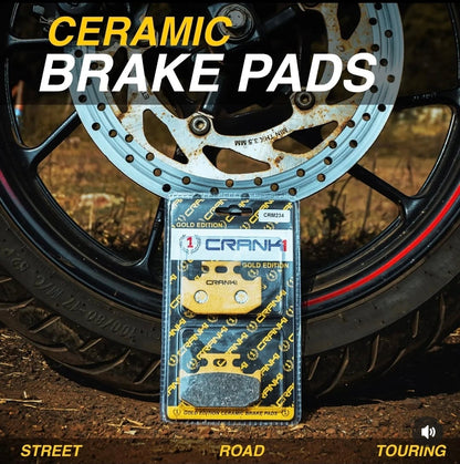 Crank1 Ceramic Brake Pads For Hero CBZ Xtreme (2010) - Rear - CRM281