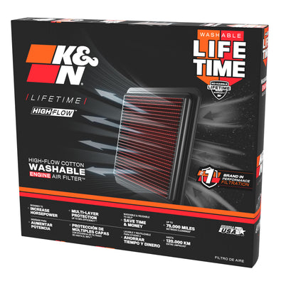 K&N High Flow Air Filter for Suzuki V Strom 650/ 1000 - SU-1002