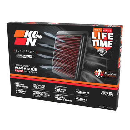 K&N High Flow Air Filter for Kawasaki Ninja/ Versys/ Z 1000 - KA-1111