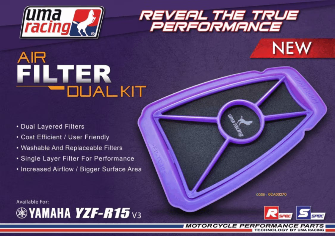 UMA Racing Air Filter for Yamaha MT/ R15 V3/ V4 - 02A00270