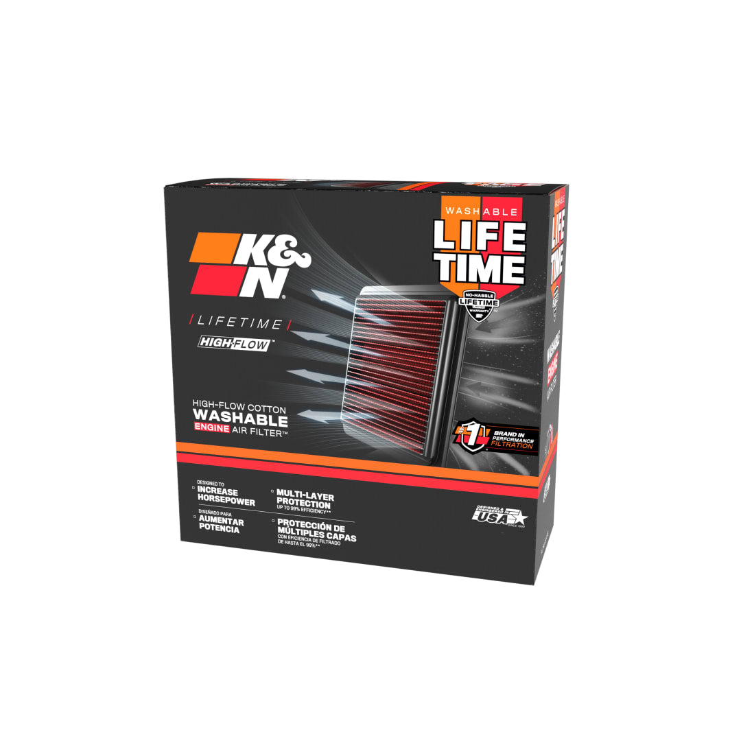 K&N High Flow Air Filter for Yamaha V Max 1200 - YA-1285