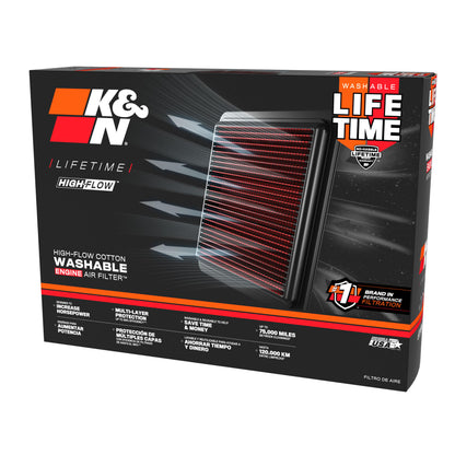 K&N High Flow Air Filter for Yamaha YZF R6 - YA-6001