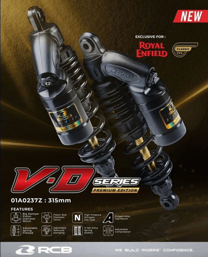 RCB VD Series Rear Shock Absorber for Royal Enfield Classic 350 BS4/ 6 - 01A0237Z