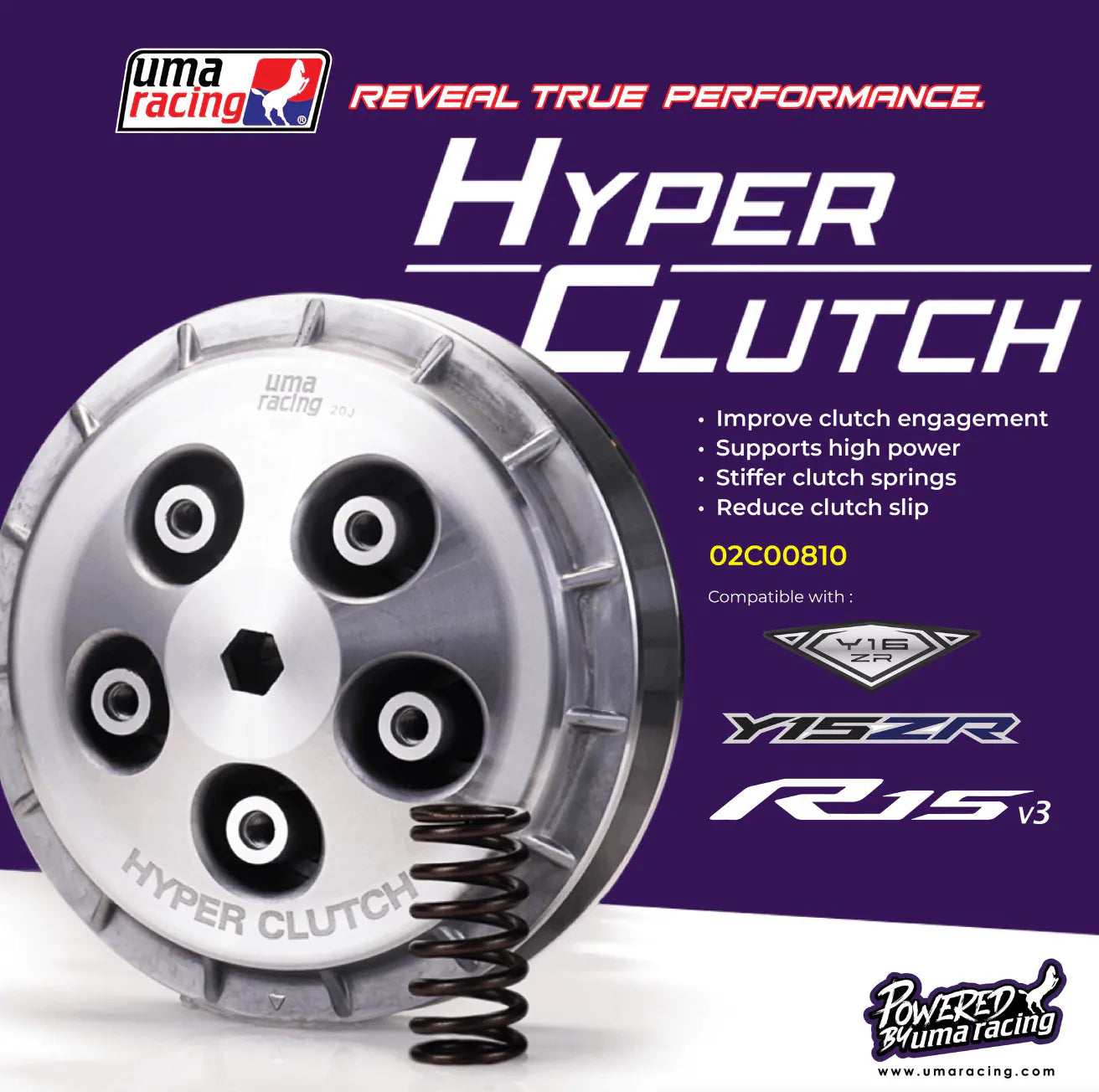 UMA Racing Hyper Clutch for Yamaha MT/ R15 V3/ V4 - 02C00810