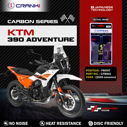 Crank1 Carbon Brake Pads For KTM 390 Adventure (2025 Onwards) - Front - CFB902