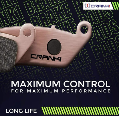Crank1 Sintered Brake Pads For Kawasaki Ninja ZX-10R (2011-2015) - Rear - CB634
