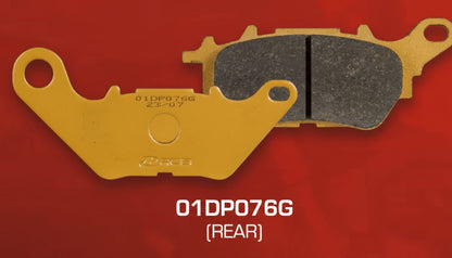 RCB S2-D2 Gold Series Brake Pads for Yamaha YZF R3/ MT 03 - 01DP075G/ 01DP076G