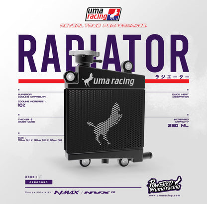 UMA Racing Radiator for Yamaha Aerox 155 - 02R00090