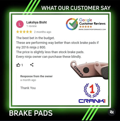 Crank1 Sintered Brake Pads For Ducati Supersport 950 (2017-2021) - Rear - CB662