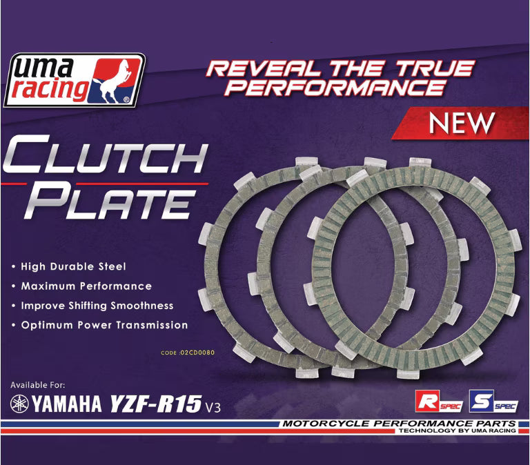 UMA Racing Clutch Disc Clutch Plates for Yamaha MT/ R15 V3/ V4 - 02CD0080