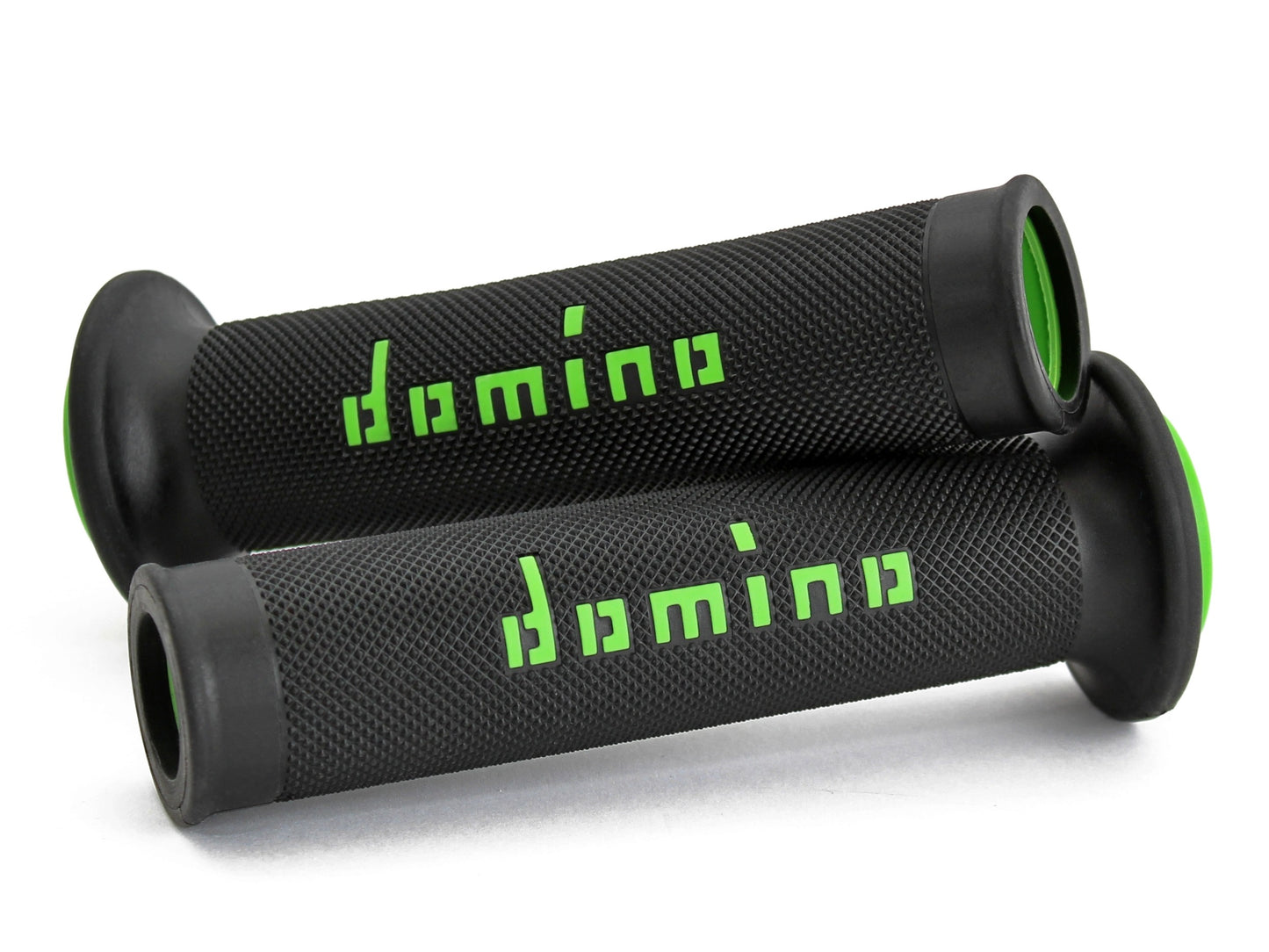 Domino Black and Green Road Racing Grips - A01041C4440B7-0