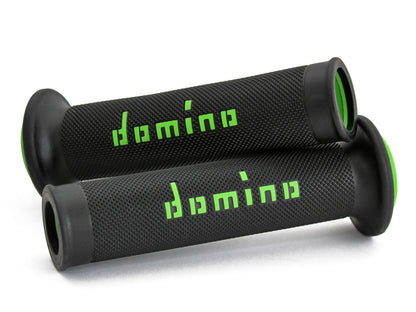 Domino Black and Green Road Racing Grips - A01041C4440B7-0
