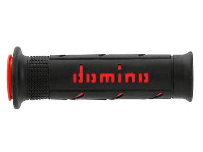 Domino Black and Red Road Racing Grips - A25041C4240C7-0