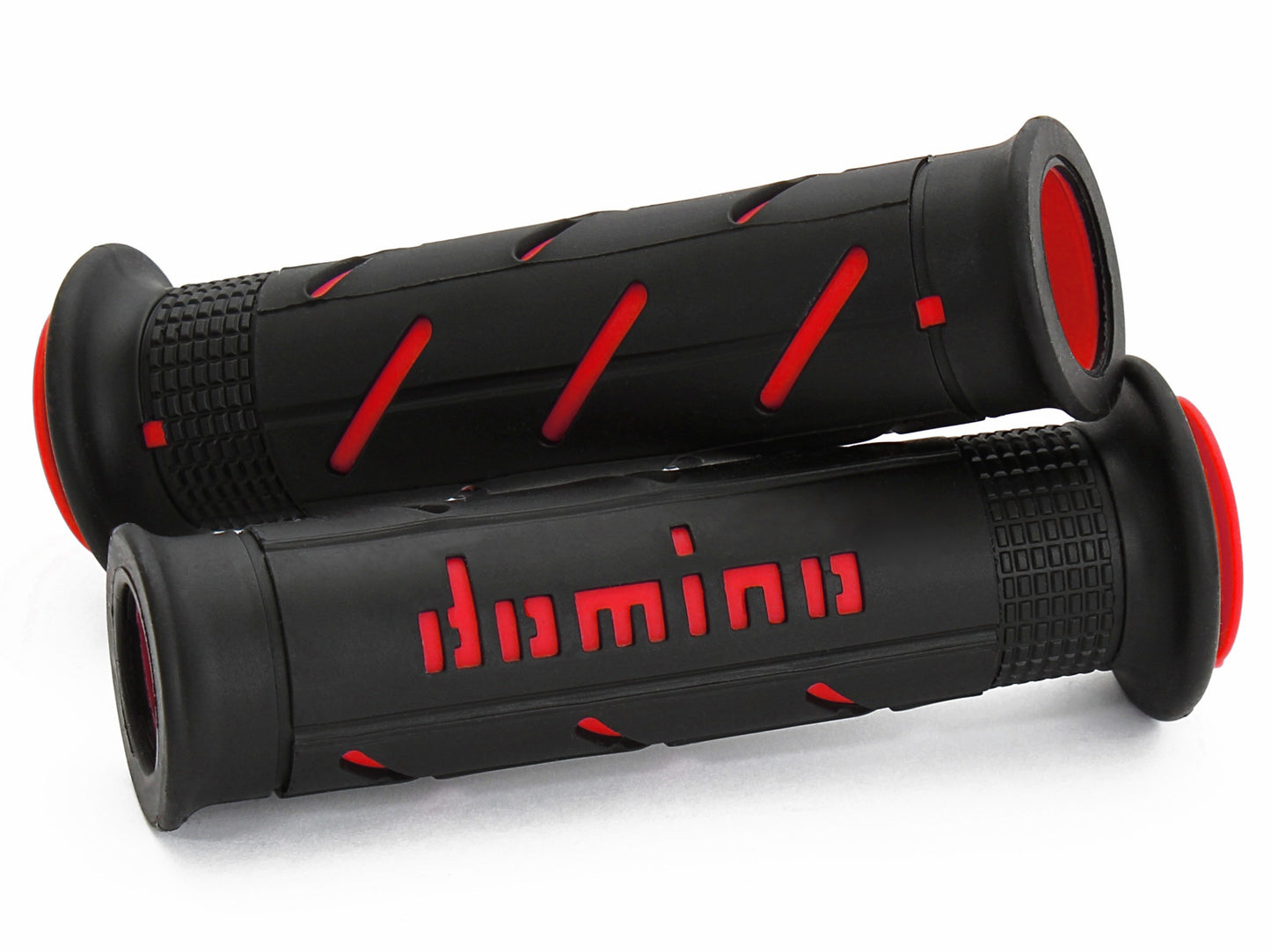 Domino Black and Red Road Racing Grips - A25041C4240C7-0