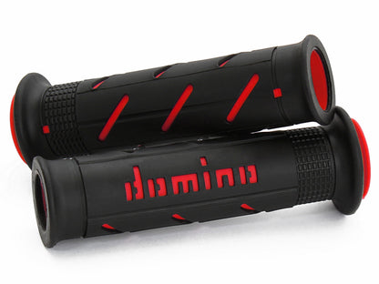 Domino Black and Red Road Racing Grips - A25041C4240C7-0