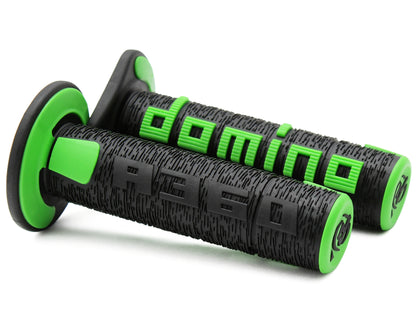 Domino Black and Green Off Road Grips - A36041C4044A7-0