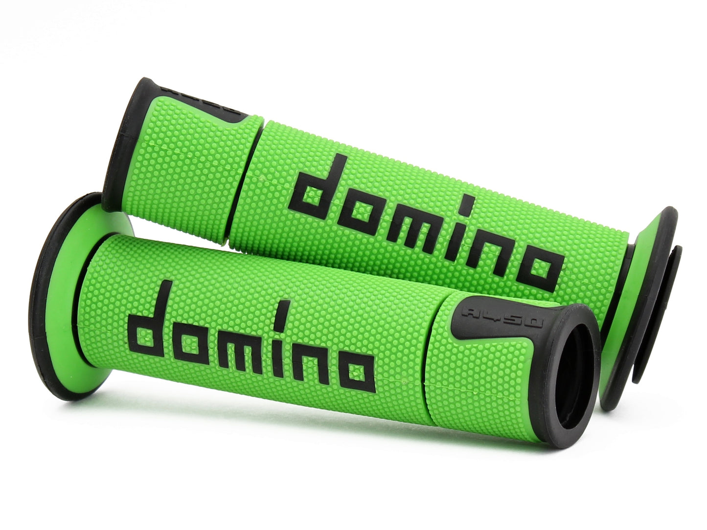 Domino Green and Black Racing Grips - A45041C4044B7-0
