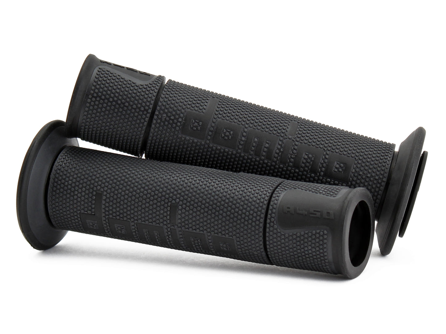 Domino Anthracite and Black Racing Grips- A45041C4070B7-0