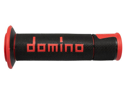 Domino Black and Red Road Racing Grips - A45041C4240B7-0