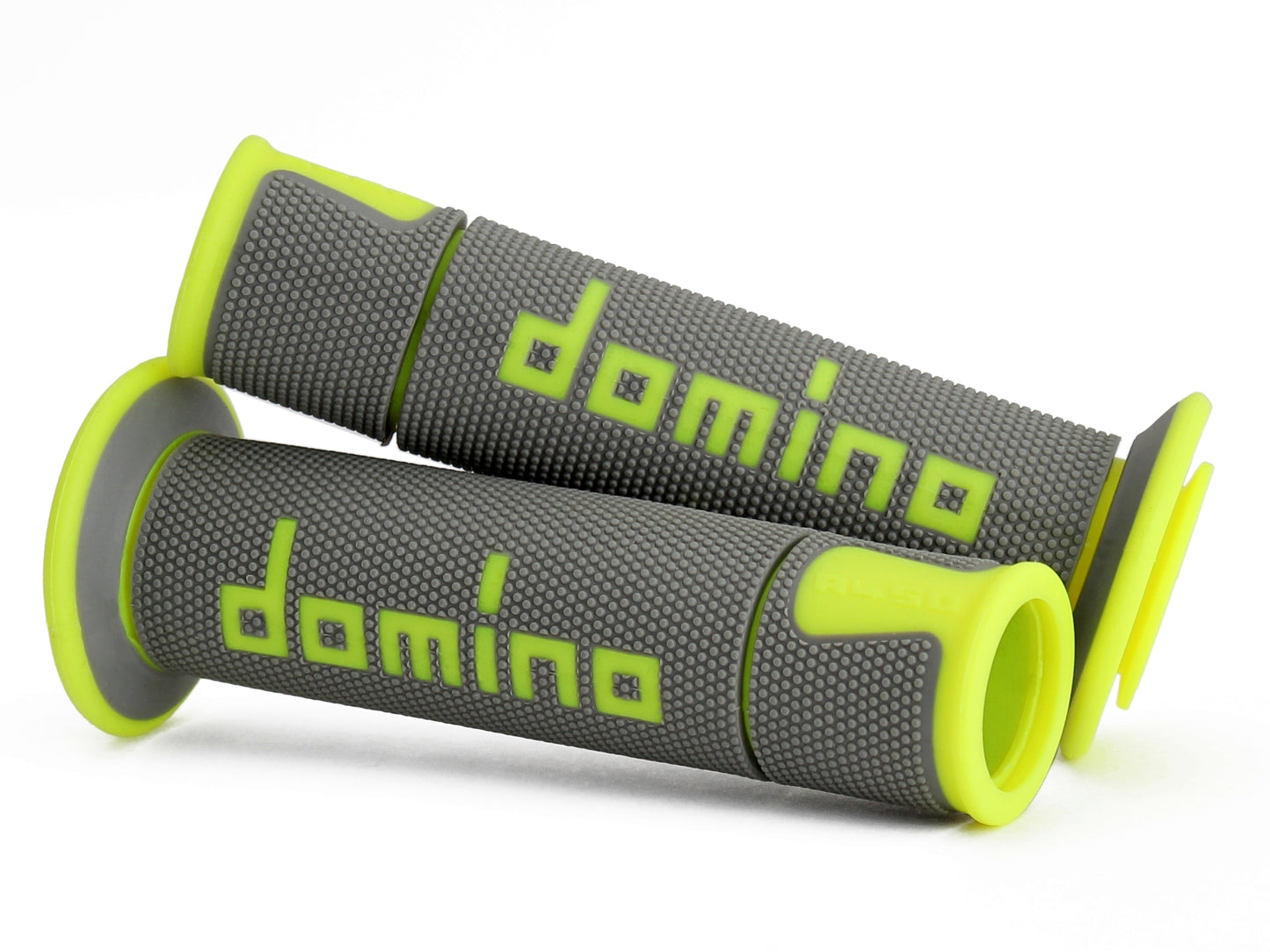 Domino Grey and Fluo Yellow Racing Grips - A45041C5052B7-0