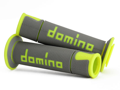 Domino Grey and Fluo Yellow Racing Grips - A45041C5052B7-0