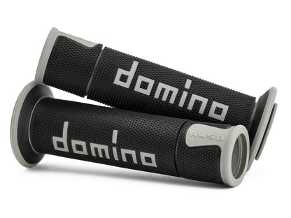 Domino Black and Grey Road Racing Grips - A45041C5240B7-0