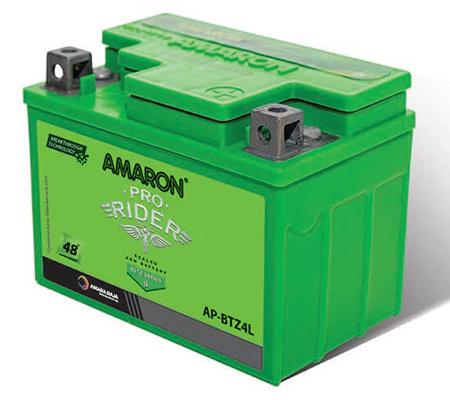 Amaron Pro Rider APBTZ4L 4Ah Two-Wheeler Battery | 48 Months Warranty