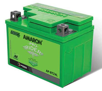 Amaron Pro Rider APBTZ4L 4Ah Two-Wheeler Battery | 48 Months Warranty