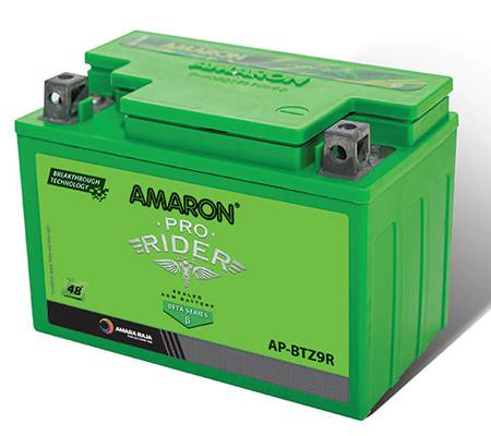 Amaron Pro Rider APBTZ9R 9Ah Two-Wheeler Battery | 48 Months Warranty