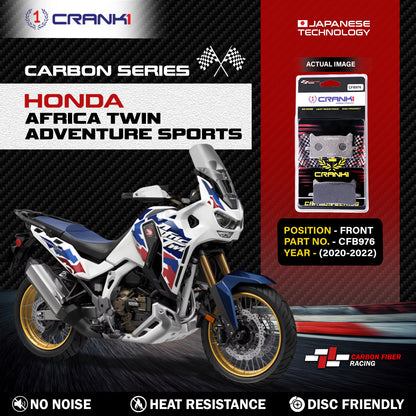 Crank1 Carbon Brake Pads For Honda  Africa Twin Adventure Sports (2020-2022) - Front - CFB976 - 2 Sets