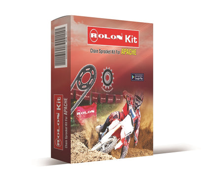 Rolon Chain and Sprocket kit for TVS Apache RTR 200 4V - KIT HPOR 252
