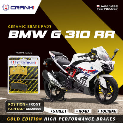 Crank1 Ceramic Brake Pads For BMW G 310 RR - Front - CRM8609 - 2 Sets - 1 Set