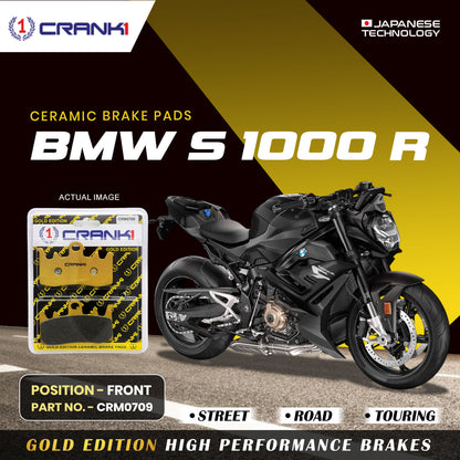 Crank1 Ceramic Brake Pads For BMW S 1000 R - Front - CRM0709 - 2 Sets