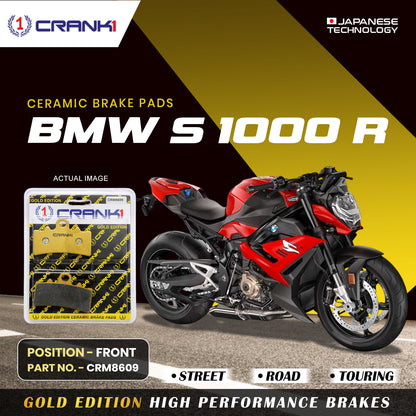 Crank1 Ceramic Brake Pads For BMW S 1000 R - Front - CRM8609