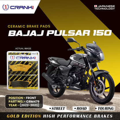 Crank1 Ceramic Brake Pads For Bajaj Pulsar 150 (2022-2023) - Front - CRM479