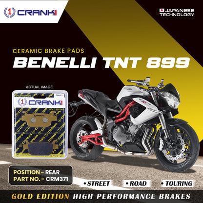 Crank1 Ceramic Brake Pads For Benelli TNT 899 - Rear - CRM371