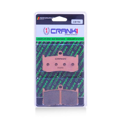 Crank1 Sintered Brake Pads For Triumph Daytona 675 (2013-2017) - Front - CB194 - 2 Sets