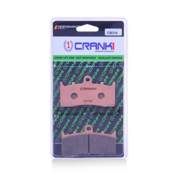 Crank1 Sintered Brake Pads For BMW K 1600 GT (2017-2021) - Front - CB316