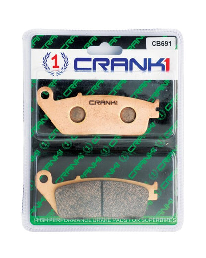 Crank1 Sintered Brake Pads For Triumph Bonneville T120 (2016 Onwards) - Front - CB691
