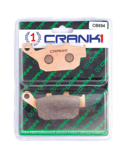 Crank1 Sintered Brake Pads For Suzuki GW250 Inazuma (2014) - Rear - CB694