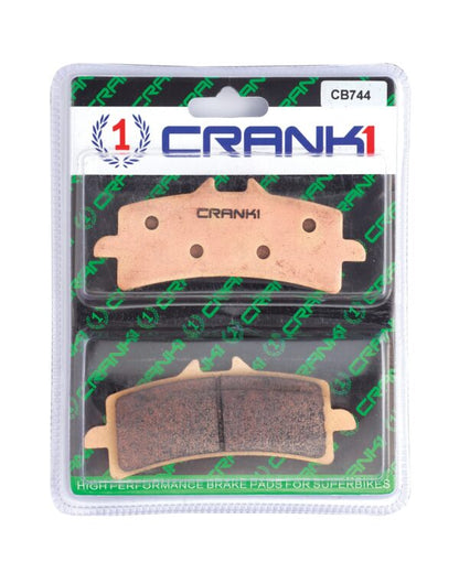 Crank1 Sintered Brake Pads For Triumph Tiger 1200 Explorer (2016-2021) - Front - CB744 - 2 Sets