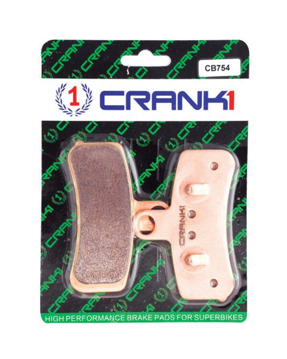Crank1 Sintered Brake Pads For Harley Davidson Heritage Softail Classic (2004-2014) - Front - CB754