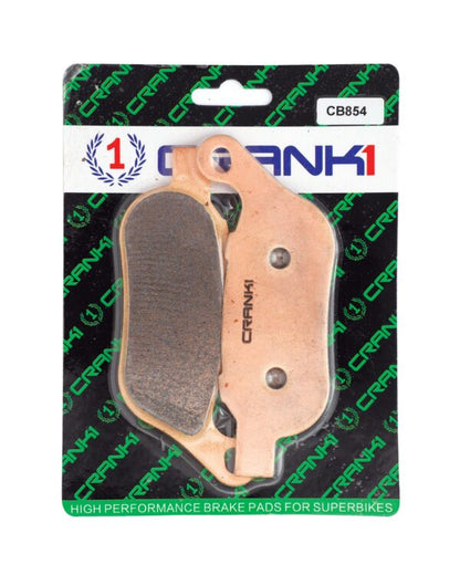 Crank1 Sintered Brake Pads For Harley Davidson Softail Fat Boy (2004-2014) - Rear - CB854