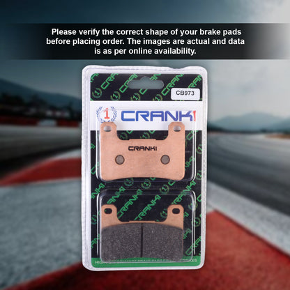 Crank1 Sintered Brake Pads For Kawasaki Ninja ZX-4R (2024) - Front - CB973 - 2 Sets