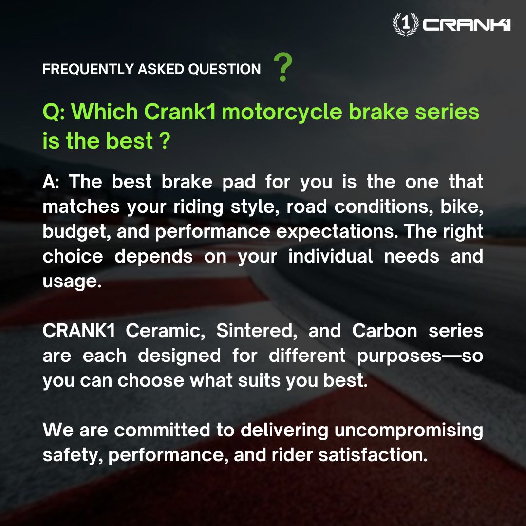 Crank1 Sintered Brake Pads For BMW S 1000 RR M-Sport (2021-2022) - Front - CB069 - 2 Sets Required