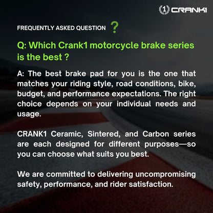 Crank1 Sintered Brake Pads For BMW S 1000 RR M-Sport (2021-2022) - Front - CB069 - 2 Sets Required
